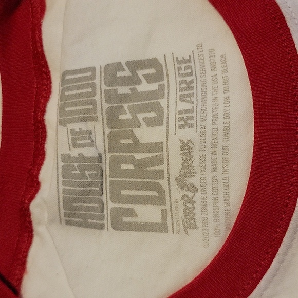 Horror Threads House Of 1000 Corpses "3D Captain Spaulding" Ringer T-Shirt - Picture 6 of 7